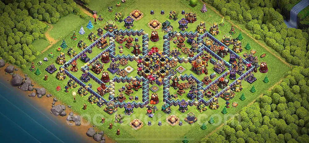 Anti 3 yıldız Köy Binası 16 - TH16 layout